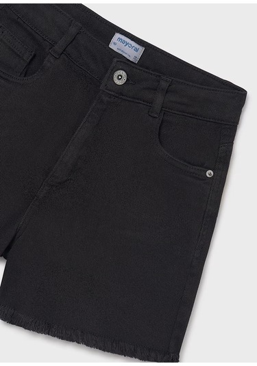 Mayoral Kız Çocuk Denim Şort 275y25 Siyah