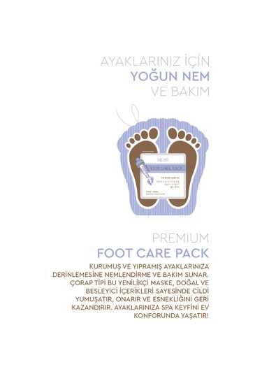 Mjcare Premium Foot Care Pack - Nemlendirici Çorap Tipi Ayak Bakım Maskesi 10'lu