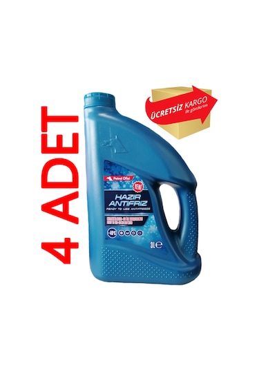 Petrol Ofisi RTU Hazır Antifriz -40°C 3 Lt 4 ADET