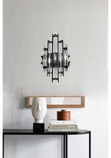 Champion Siyah Aplik Tekli Duvar Lambası Otel Cafe Restoran Için Dekoratif Aplikler Modelleri Siyah