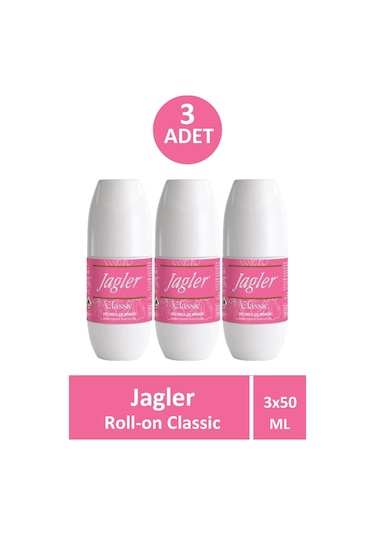 Jagler Classic Bayan Koltuk Altı Rollon 50 Ml 3 Adet