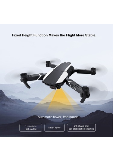 Samdoo S62 Mini Katlanabilir Drone: Hız Kontrolü, Kafa Yok Modu, Tek Tıklamayla Kalkış İniş, Siyah Kamera Yok, Gömülü Batarya, Depolama Çantası