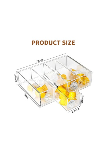 Hfambition Kahve Kapsülü Sergi Rakımı - Transparan Akrilik Materyal - Ev Kullanımı İçin Fonksiyonel Tutanaklı Raf Şeffaf