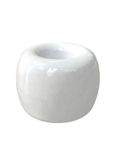 Beyaz Diş Fırçası Tutucu Mini Seramik Diş Fırçası Standı Ev Banyo İçin Içi Boş Tasarım Çok Amaçlı Kalem Tutucu Beyaz