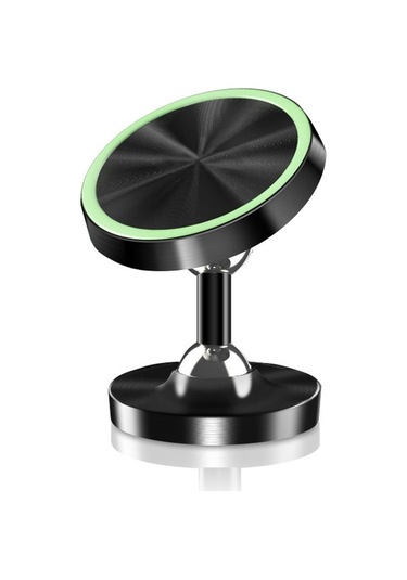 Metal Çift Top Kafası 360 Derece Dönen Araba Manyetik Telefon Tutucu Standı Braketi -