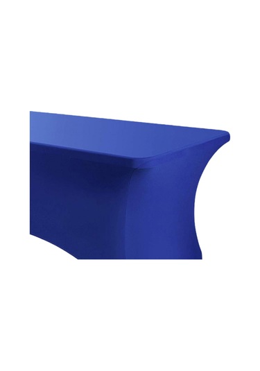 Homyl Katlanır Masa Için Örtüsü Spandex Satıcı Düğün Doğum Günü Mavi
