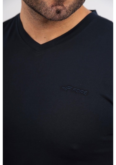 Fore Sport Erkek V Yaka T-shirt Lacivert