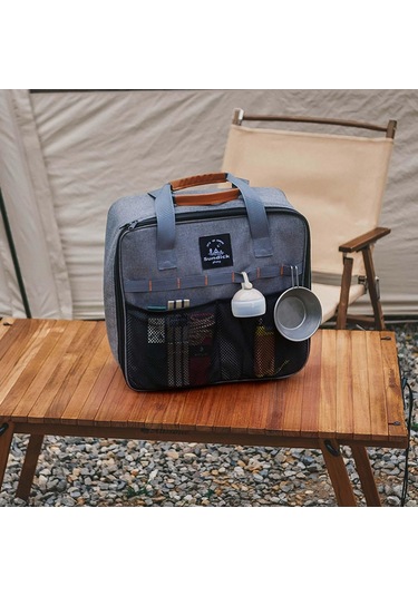 Suntek Kamp Sobası Taşıma Çantası Grill Tailgating Barbekü Gri