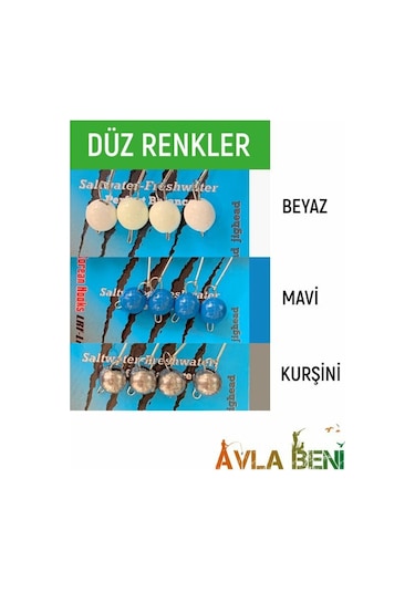 Safir Düz Uv Ve Glow Jig Head