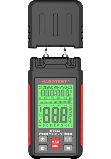 Habotest Ht633 Pin Tipi Ahşap Nem Ölçer