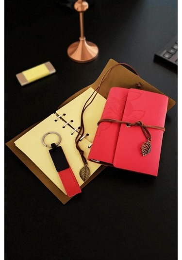 Deri Defter Hediye Seti