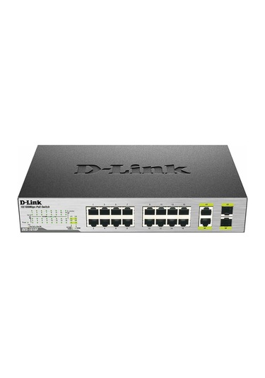 Des-1018p 8 Port 10/100mbps +8 Port Poe + 2 Port Combo 80 Watt Metal Kasa Rackmount Swıtch-130315