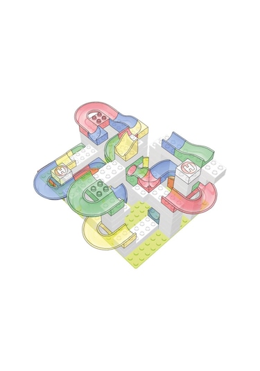 Hubelino Marble Run Beyaz Blok Yapı Taşları 420602