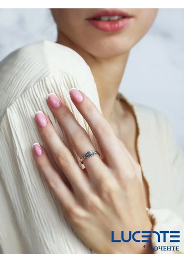 Lucente Diken Yüzük 925 Ayar Gümüş 134607714 Gri