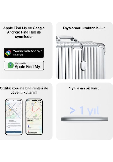 Xiaomi Tag 4'lü Akıllı Takip Cihazı