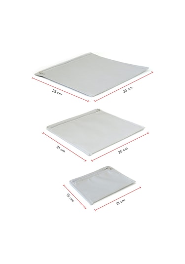Vedsey Valiz Düzenleyici Set 6'lı Set Gri