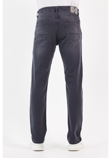 Digital Jeans Normal Kesim Fermuarlı Geniş Paça Yüksek Bel Erke Gri Açık Gri