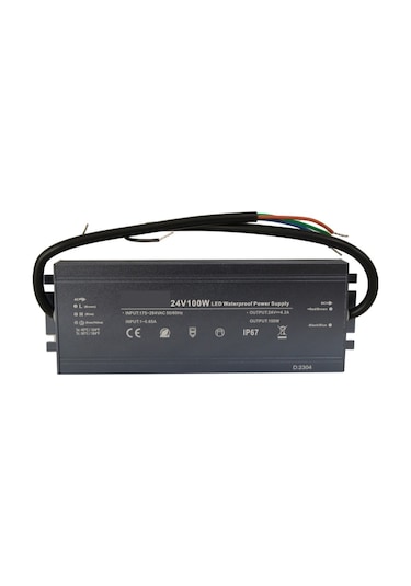 HazarLed 24 Volt 4,2 Amper Ip67 Su Geçirmez Dış Cephe Led Adaptör 100 Watt