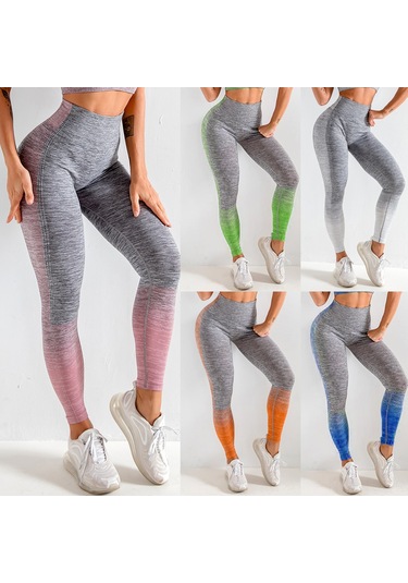 Skycity Renkli Patchwork Desenli Kadın Yoga Taytı - Yüksek Bel, Uzun Boy, Polyester, Spandex & Nylon Pembe