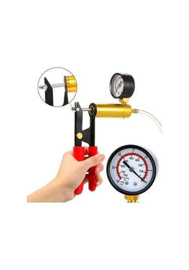 Xuweiwei 1 Adet Alüminyum Manuel Vakum Pompası Seti Red Set Arazi Araçları İçin El Tipi Fren Tamir Seti Vakum Test Ve Fren Hidroliği Değişimi