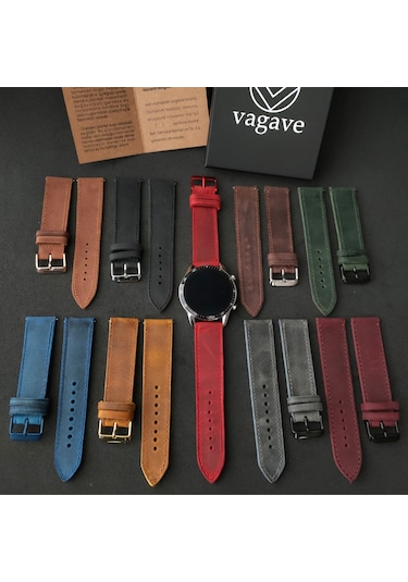 Vagave Huawei Watch GT / GT2 / GT3  Deri Kordon 20-22 MM