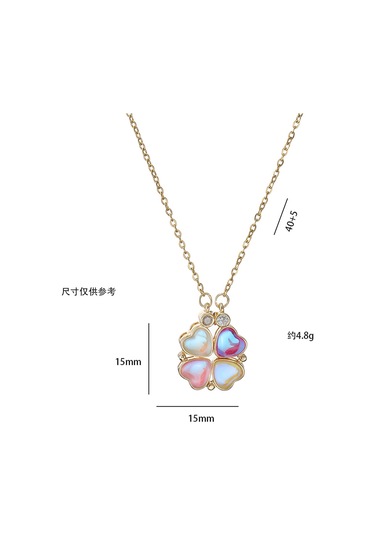 Bayan Kolye: Moda Estetiği Titanyum Çelik Kolye No.426 Çok REnkli