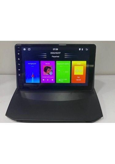 Ford Fiesta İle Uyumlu Android Carplay Multimedya 4 Ram 64gb Qled Ahd Kamera 9"