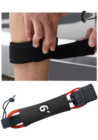 Suntek Sörf Tahtası Tasma Kürek Aksesuarları 6-ft-kırmızı