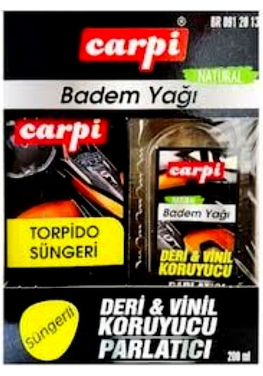 Carpi Lastik Parlatıcı Vinil Deri Koruyucu Badem Yağı-süngerli 200ml