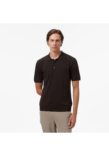 Nautica Erkek Kahverengi Classic Fit Kazak Düz S57307t Kahverengi