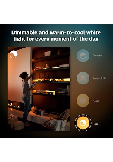 Philips Hue Akıllı LED Şerit 1 mt. V4 (Güç Adaptörü Dahil Değildir)