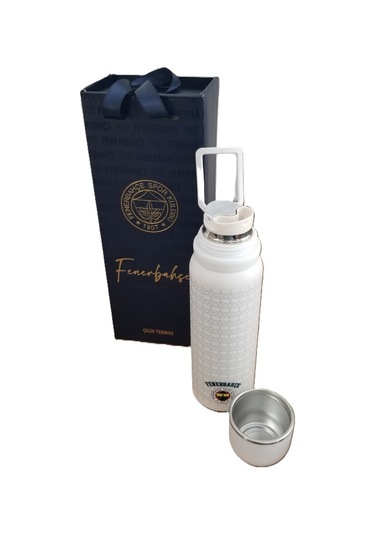 Akıllıelma-tmn 587190 Fenerbahçe Çelik Termos Bardaklı Kapak Beyaz 650 Ml Beyaz