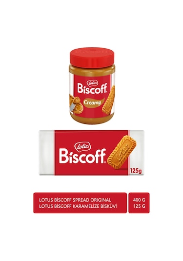 Biscoff Spread Bisküvi Kreması 400 Gr + Biscoff Karamelize Bisküvi 125 Gr