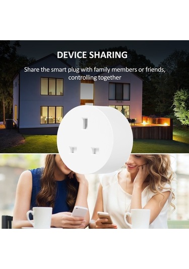 Pazly Akıllı Wi-fi Priz: Uzaktan Kontrol, Zamanlayıcı, 2300w, Google Home Uyumlu, Enerji Tasarrufu