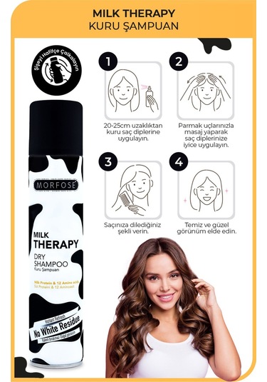 Milk Therapy Kuru Şampuan 200 Ml - Besleyici, Hacim Veren, Temiz Görünüm Sağlayan Güçlü Saç Etkisi