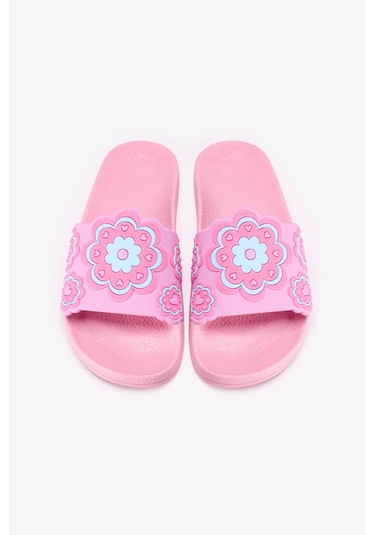 Penti Kız Çocuk Flower Terlik Çok Renkli