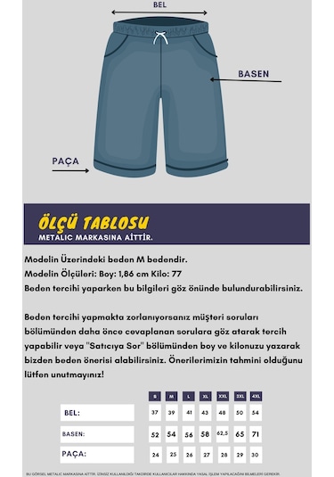MMetalic Erkek Regular Fit Yanları Cepli Rahat Kesim Şort 001 Antrasit