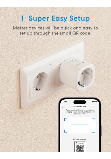 Meross Akıllı Priz Mini Mss315