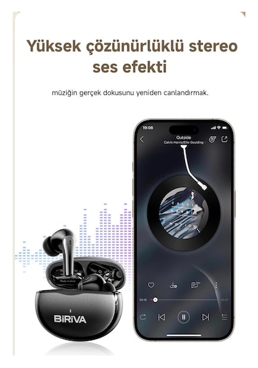 Biriva T62 Bluetooth 6.0 Oyun Modlu Kulak İçi Kulaklık