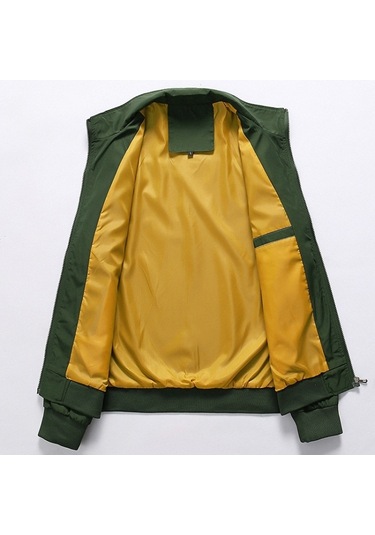 Pasifix Düz Renkli Kolaj Uzun Kollu Stant Yaka Erkek Ceket 001