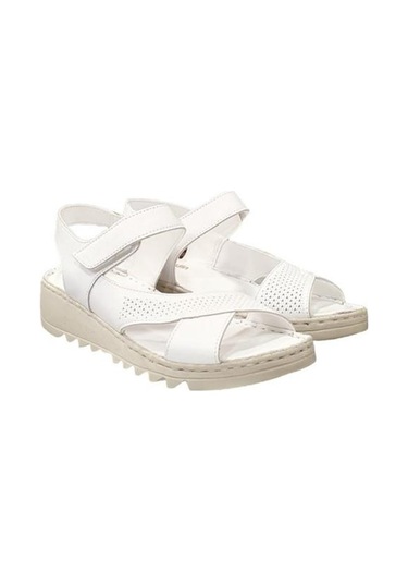 Pierre Cardin Deri Cırtlı Anatomik Bayan Sandalet Ayakkabı 001