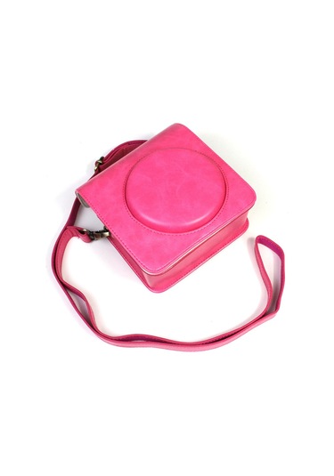 Butu Instax Square Sq1 Kamera Çantası İçin Pu Deri Kamera Kılıfı - Gül