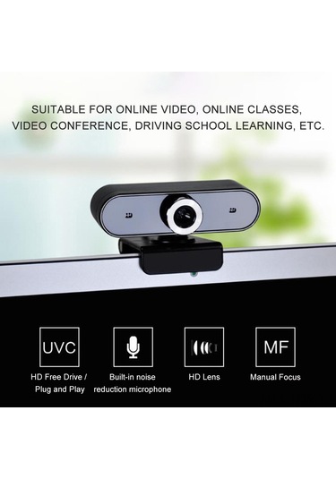 Tenfowee "360 Dönebilen Hd Usb Web Kamera - Mikrofonlu, Gürültü Önleyici, Otomatik Renk Ayarlı"