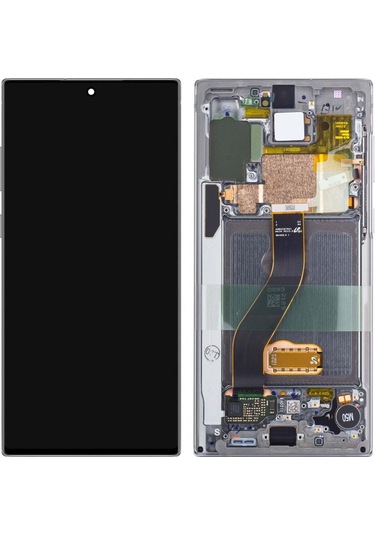 Samsung Uyumlu Galaxy Note 10 N970 Oled Lcd Ekran Dokunmatik Silver Renk
