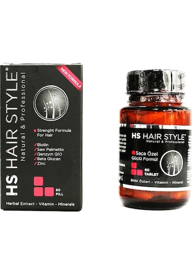Hs Hair Style Saç Besleyici Tablet Seti 6 x 60 Tablet