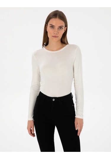 Pierre Cardin Kadın Ekru Bluz Örme 50317061-vr019 Ekru