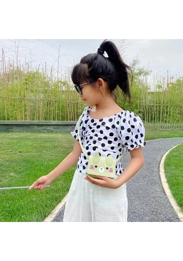 Dancemonkey Tavşan Sevimli Para Omuz Mini Küçük Küçük Kız Karikatür Cüzdanı Crossbody Çocuklar Çocuk Çantası Çanta Çanta Bozuk Beyaz Bebek Aksesuarları Uo Beyaz