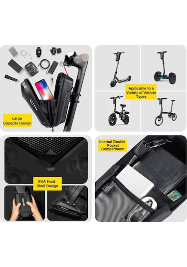 Wild Man Es8x Elektrikli Scooter Ön Gidon Asma Çantası 4l 001