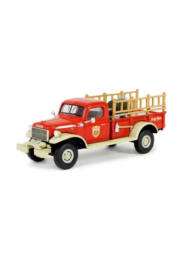 Greenlight Smokey Bear Series 3- 1946 Dodge Power Wagon Fire Truck 1/64 Model Araba