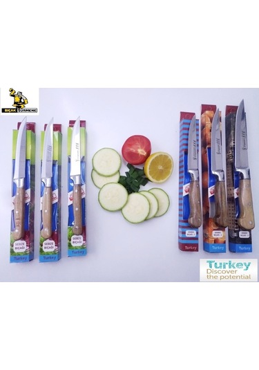 Mutfak Ekmek Sebze Meyve  Bıçak Seti 6ad Lazoğlu Sürmene Bilezikli